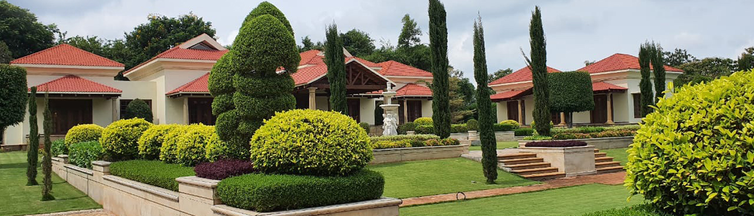 Close-up shot showcasing Rajkamal Palace as a stunning backdrop for outdoor wedding venues.